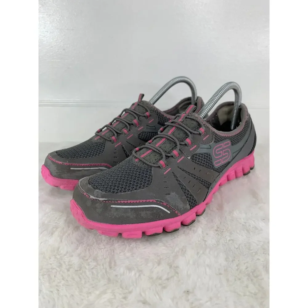 Skechers Flex Women's Slip-On Sneakers Gray/Pink Size 9 22142